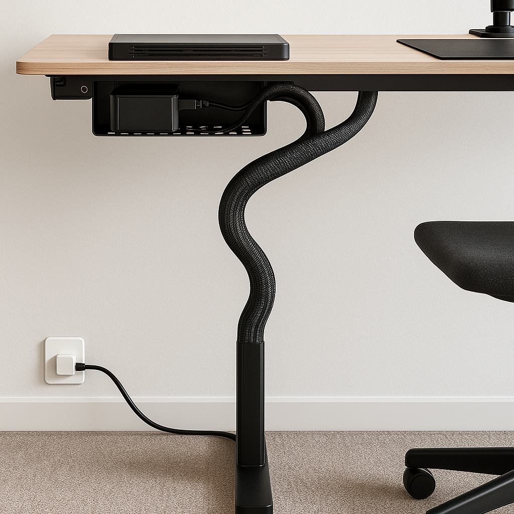 Power, Quietly: A Cable Management & Power-Safety Blueprint for Modern Desks | DeskDen Supplies