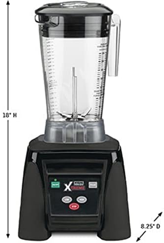 Waring Commercial MX1050XTX 3.5 HP Blender with Electronic Keypad Controls, Pulse Feature and a 64 oz. BPA Free Copolyester Container, 120V, 5-15 Phase Plug