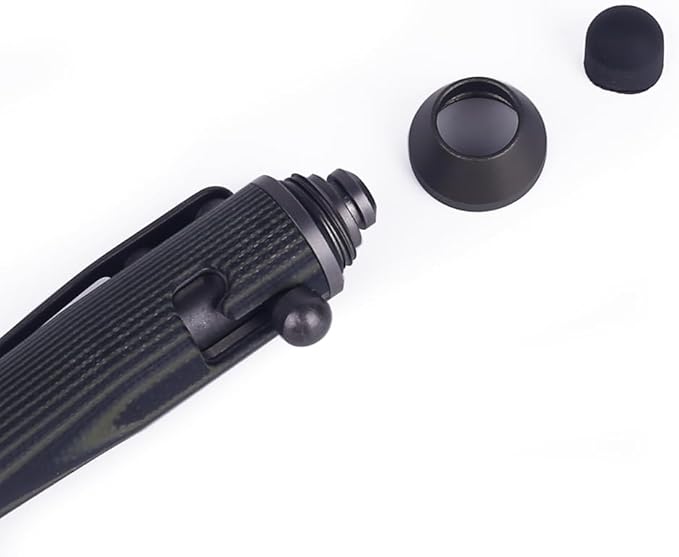 Cool Hand 5.7'' Bolt Action Pens, EDC Ballpoint Ink Refillable, Stylus for Touch Screen, G10 Body w/Pocket Clip, Ergonomic Grip, with a Free Refill, 5374-G