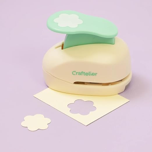 Craftelier - 1 Inch Flower Hole Punch with Lever Press ā Flower Punches for Paper Crafts | Hole Puncher for Crafts, Scrapbooking, DIY Cards & Journals | Hole Punch Shapes for Paper & Cardstock.