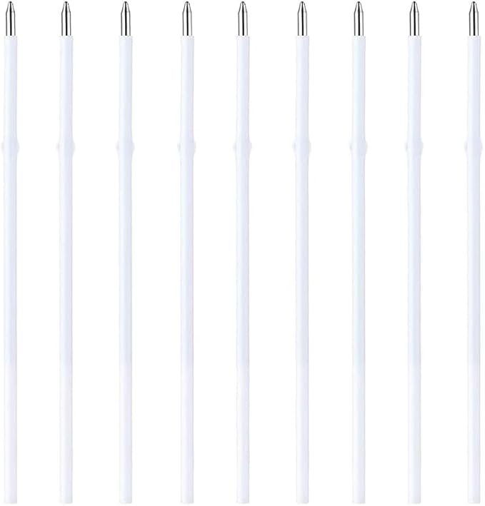 20 pcs 1mm Black Color Replaceable Ballpoint Pen Refill School Office Supplies(4.2 inch)