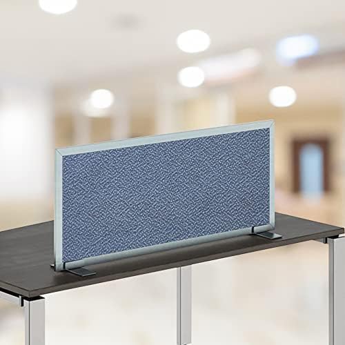 OBEX Acoustical Free Standing Privacy Screen, Cubicle Accessories Desk Privacy Panel, Desk Dividers for Office, Office Furniture Partitions Portable Sound Proof Dividers, 18" x 36", Twilight