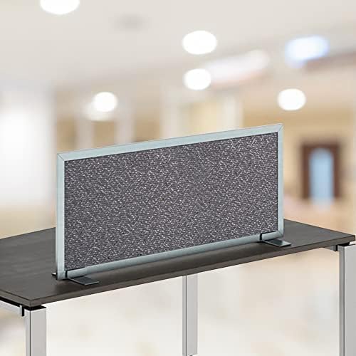 OBEX Acoustical Free Standing Privacy Screen, Cubicle Accessories Desk Privacy Panel, Desk Dividers for Office, Office Furniture Partitions Portable Sound Proof Dividers, 24" x 24", Graphite