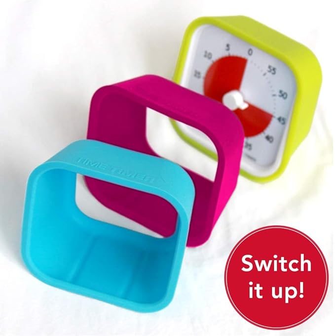 TIME TIMER 60 Minute MOD Education Edition — Visual Timer with Desktop Software for Kids Classroom Learning, Teachers Desk Clock, Study Tool and Office Meetings with Silent Operation (Sky Blue)