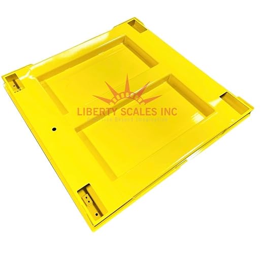 Liberty LS-800-4X5 NTEP Certified (Legal for Trade) Industrial Floor Scale | 48" x 60" | Capacity of 10,000 lbs x 2 lb + Yellow