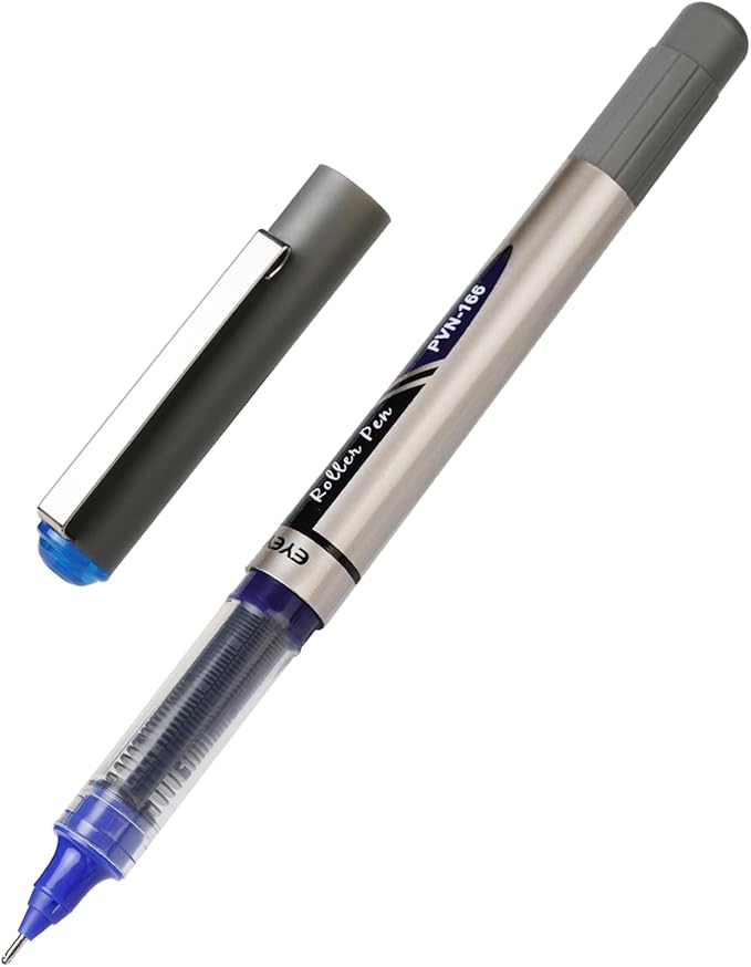 EYEYE Liquid Ink Rollerball Pens 0.7mm, 12 Pack 3 Colors Roller Ball Pen Medium Point Quick Dry, Ink Pens Fine Point Smooth Writing Pen for Journaling, Note Taking, Office, School Supplies