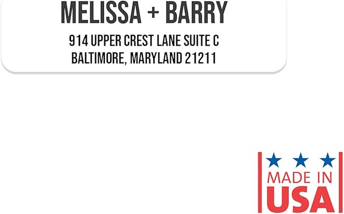 White Bold Rolled Address Labels/Roll of 250 Personalized Address Labels/Designer Return Address Stickers in Elegant Plastic Dispenser