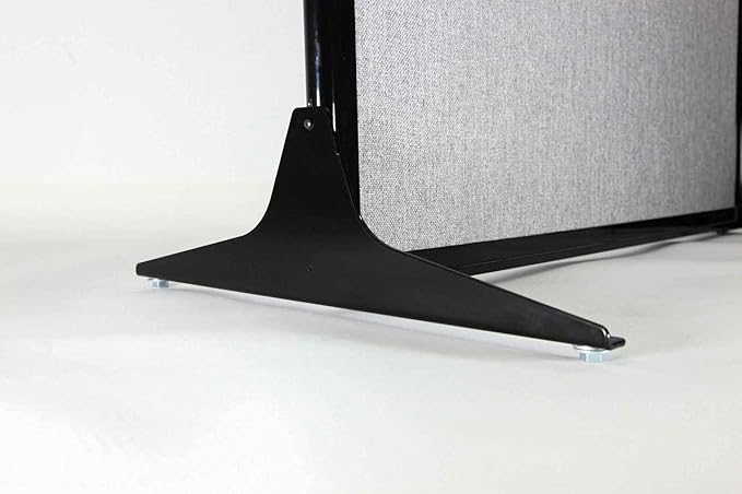 Versare Workstation Partition | Portable Wall Divider | Modern Office Cubicle | Free Standing Privacy Screen | Flexible Work Space | 33" x 70" Mocha Fabric Panels