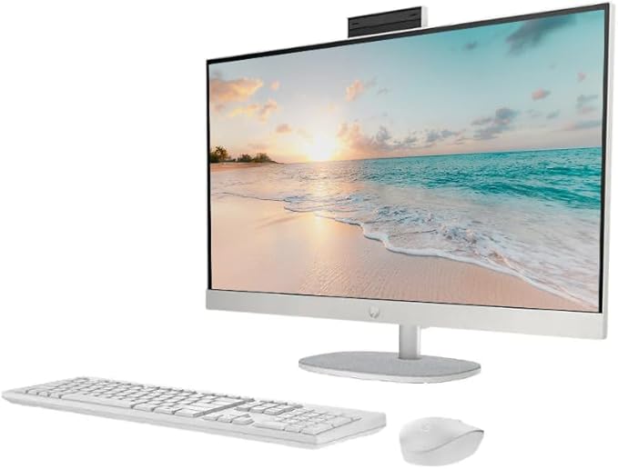 HP 27" FHD Touch-Screen All-in-One Computer, 12-Cores Intel Core Ultra 7, 64GB DDR5 RAM 2.5TB Storage (2TB SSD+512GB Docking Station Set), Windows 11 Pro with Microsoft Office Included, White