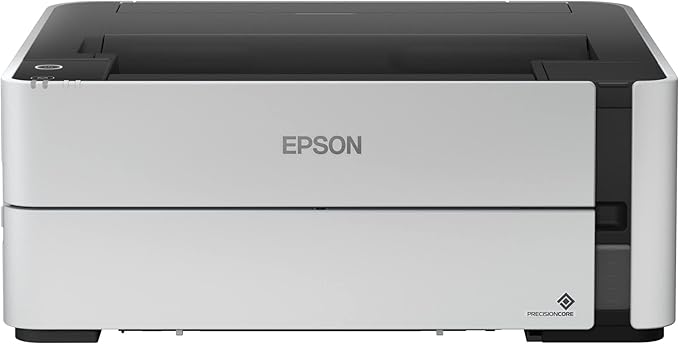 Epson EcoTank ET-4800 Wireless All-in-One Cartridge-Free Supertank Printer & EcoTank ET-M1170 Wireless Monochrome Supertank Printer with Ethernet Plus 2 Years of Unlimited Ink*,White