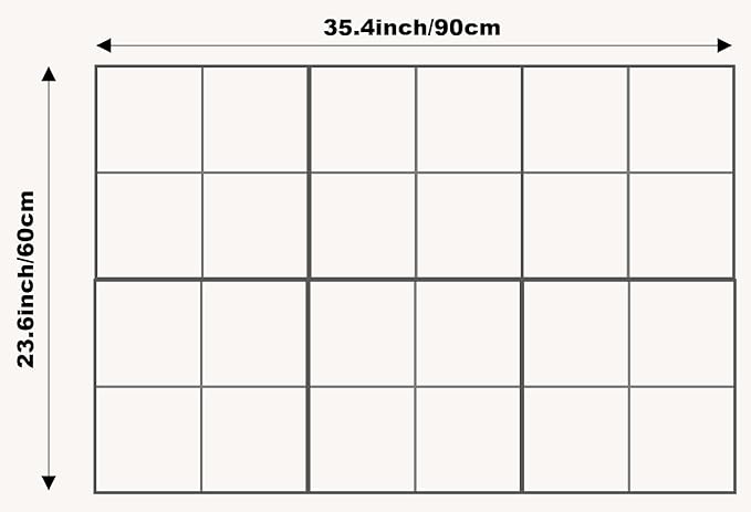 Cork Board 24 x36 Alternative - 6 Pack Felt Wall Tiles with Safe Removable Adhesive Tabs, Cork Boards for Walls Cork Board for Home Office Pin Board Tack Board - Terracotta