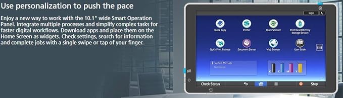 Ricoh Aficio MP C3004 Color Laser Multifunction Copier - A3/A4, 30ppm, Copy, Fax, Print, Scan, Auto Duplex, Network, WIFI, 4 Trays, Stand, Comes with Pre-installed PostScript 3 Supplement (Renewed)