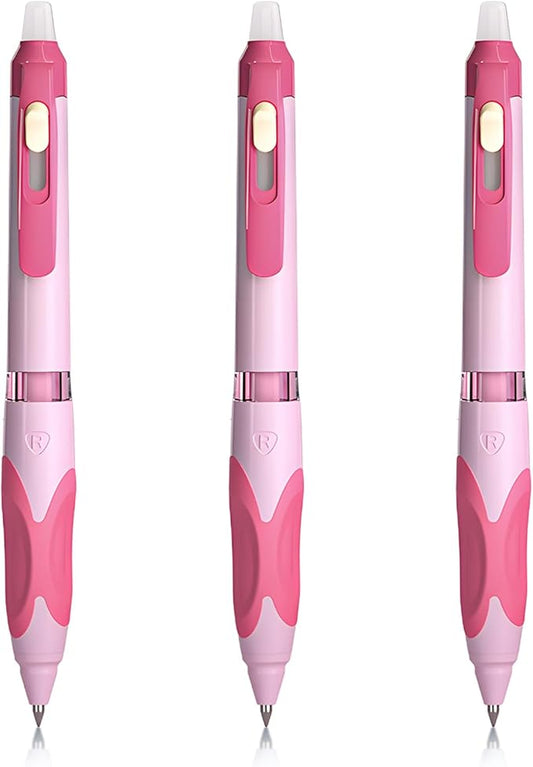 M&G 3 PCS Retractable Erasable Gel Pens, 0.5mm Black Ink Gel Pen, Fine Point Erasable Pen Make Mistakes Disappear, Premium Comfort Grip Note Taking and Crossword Puzzles