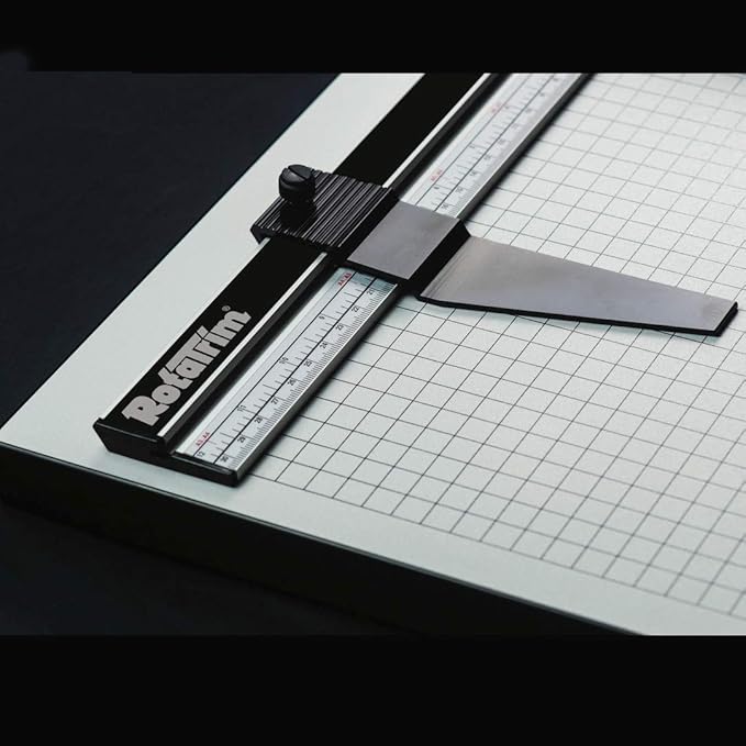 Rotatrim Pro 20 Inch Cut Professional Paper Cutter/Trimmer Precision Rotary Trimmer with Self-Sharpening Precision Steel Blades & Twin Stainless Steel Guide Rails (RCPRO20i)