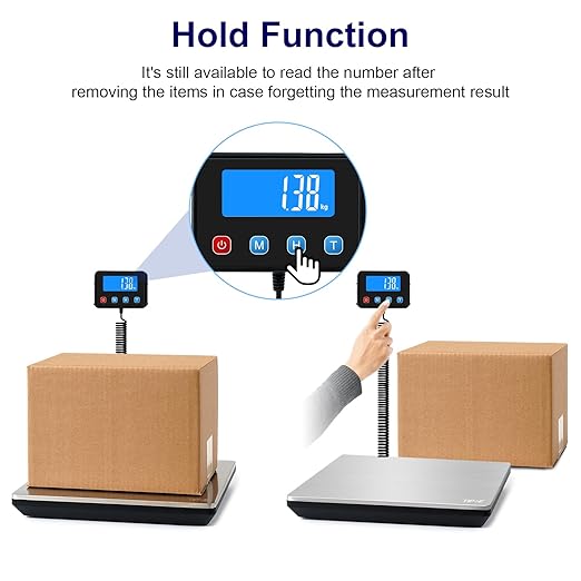 Digital Shipping Postal Scale 0.5 oz High Accuracy!440lb Commercial Weight Scale for Package, Small Business, Mail, Warehouse, Home, Battery & Charging Cable Included