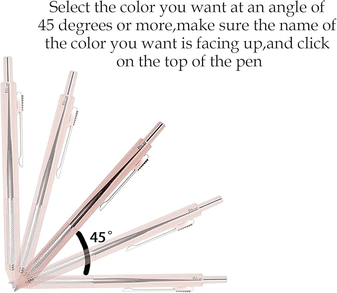 4-in-1 Four-Color Multifunctional Pen, Black/Red/Blue Ballpoint Pen and 0.5mm Mechanical Pencil, Metal Case Pen, Great Gift for Friends, Loved Ones (Silver)