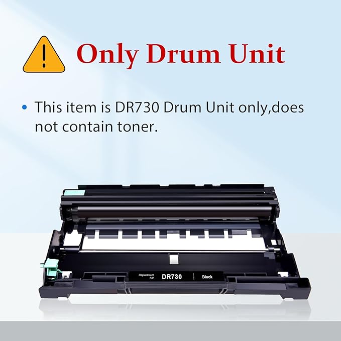 myCartridge Compatible DR730 Drum Unit Replacement for Brother DR-730 DR730 DR 730 to Compatible with MFC-L2710DW MFC-L2750DW HL-L2370DW HL-L2395DW DCP-L2550DW HL-L2350DW Printer (2 Drum, NOT Toner)