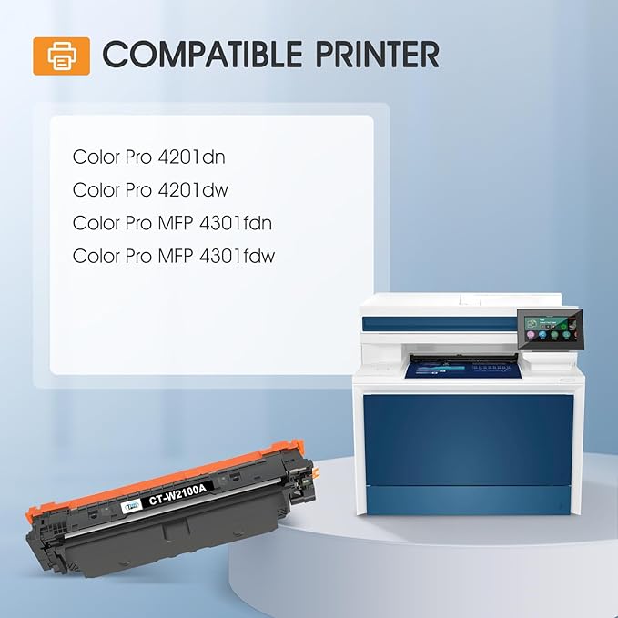 210A Toner Cartridges 4 Pack 210X 4301fdw Compatible for HP 210A 210 Toner Cartridges Replacement for HP Color Laserjet Pro MFP 4301fdn Pro 4201dw 4201dn W2100X W2100A Series Printer Ink (with Chip)