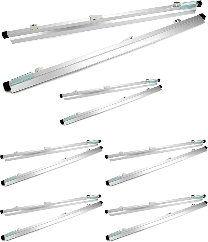 QWORK Blueprint File Hanging Clamps, 6 Pack 30" Blueprint Binding Strips, Large Document Storage and Organization for Poster, Plans & Drawings