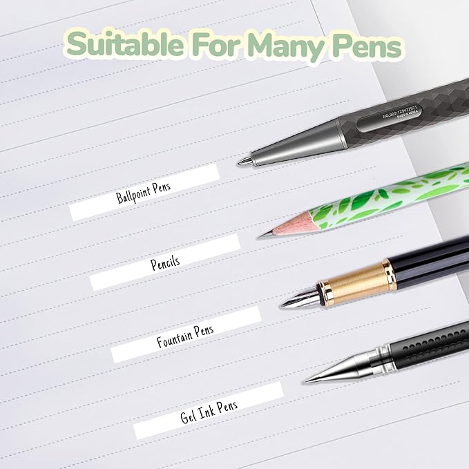 Temiary 12Pcs Correction Tape Pens, Aesthetic White Tape for Instant Correction, Easy to Use, Pen Shaped Applicator for Office School Supplies, 1/5 Inch x 236 Inches (Multicolor)