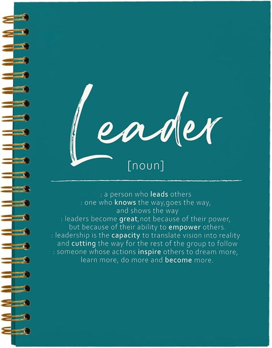 OXW Leadership Gifts Notebook Journal, Leader Gifts for Women Men, Office Notebook for Work, Thank You Gifts for Leader Mentor Boss Supervisor, Turquoise Spiral Notebook 5.5 x 8.3