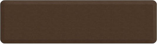 NewLife Anti Fatigue Nonslip Mat: Hard Floor Utility Mats for Garage, Patio and Kitchen - 20" x 72" x .5" - Vintage Leather Rustic Brown