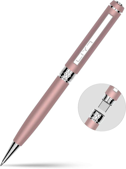 3 in1Luxury Rollerball Pen,USB-C,USB Flash Drive,with Pen Design, with Smooth Writing, Medium Point Black Ink,Portable Memory Stick, Compatible with Laptop,Smartphones (Pink, 32, GB)
