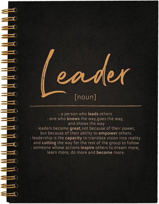 OXW Thank You Gifts for Leader, Meeting Notebook for Work, Appreciation Gift for Mentor Boss Manager, Office Supplies Leadership Gifts, Orange College Ruled Hardcover Spiral Notebook 5.5 x 8.3