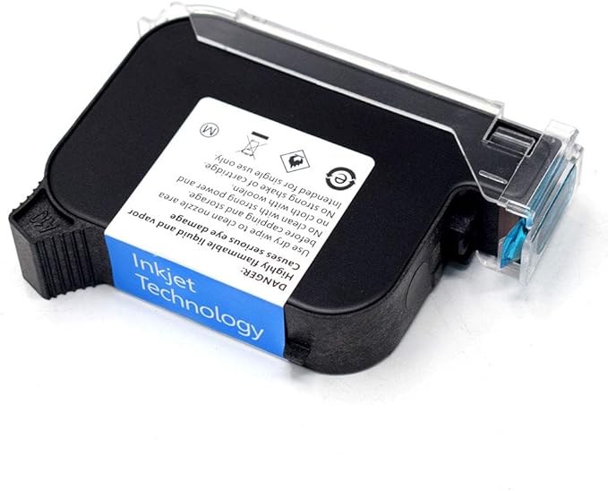 TOAUTO Original Portable Ink Cartridge Quick-Dry Replacement 42ml Ink Cartridge for Handheld Inkjet Printer Coding Machine(Black)