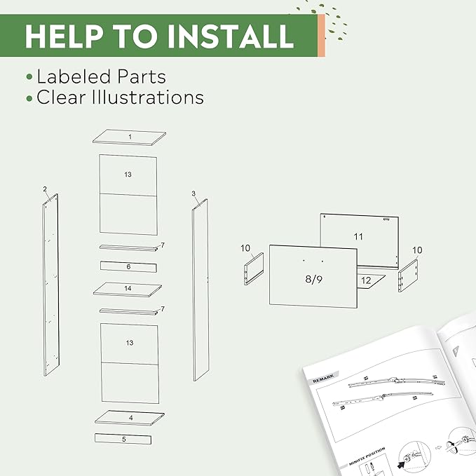 DEVAISE 4 Drawer File Cabinet with Lock, Vertical Filing Cabinet for A4/Letter Size Files, Wood Storage Organizer for Home Office, Black