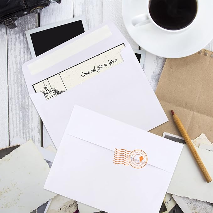 70 Packs Invitation Envelopes, A2 Envelopes White, Postcard Envelopes, Envelopes for 4.5x5.5 Cards, Envelopes for Invitations, Envelopes Self Seal for Photos RSVP, Greeting Cards