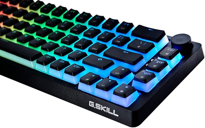 G.SKILL KM250 RGB 65% (67-Key) Mechanical Keyboard, PBT Dual Injection Keycap (Black)
