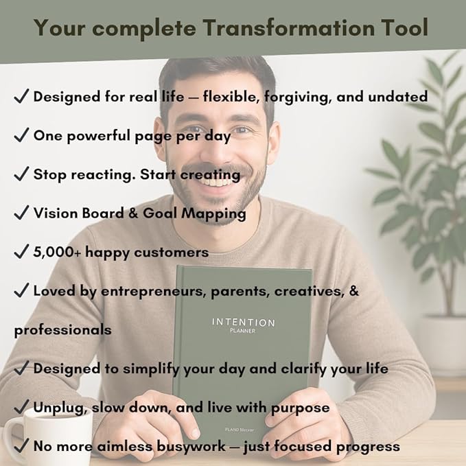 Pland Studio 90-Day Productivity Planner β Forest Sage Hardcover | Undated Daily Journal with Habit Tracker, Vision Board, and Focused Goal Setting for Entrepreneurs, Creatives & Busy Professionals