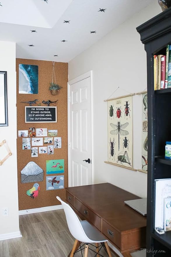 Manton Cork Premium Cork Roll - 4' x 24' x 1/2", 100% Natural Facing Grade Material for Bulletin Boards, Decorative Photo and Message Push Pin Displays - Perfect for Home, School, and Office