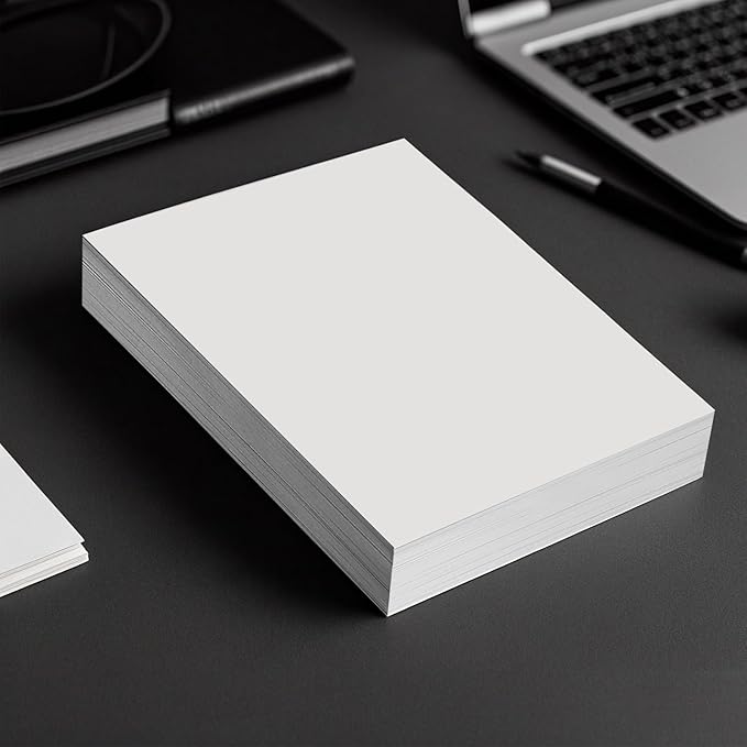 OcePor 200 Sheets White Cardstock 8.5 x 11, 92lb/250gsm Card Stock Paper, Thick Printer Cardboard Paper, Heavy Cardstock for Invitation, Resume, Certificate, Business Cards, Office