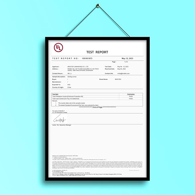 Binditek 10 Pack Plastic Comb Binding Spines, 1 Inch Diameter, 225 Sheet Capacity, Letter Size, Black Binding Comb, for Students and Coworkers