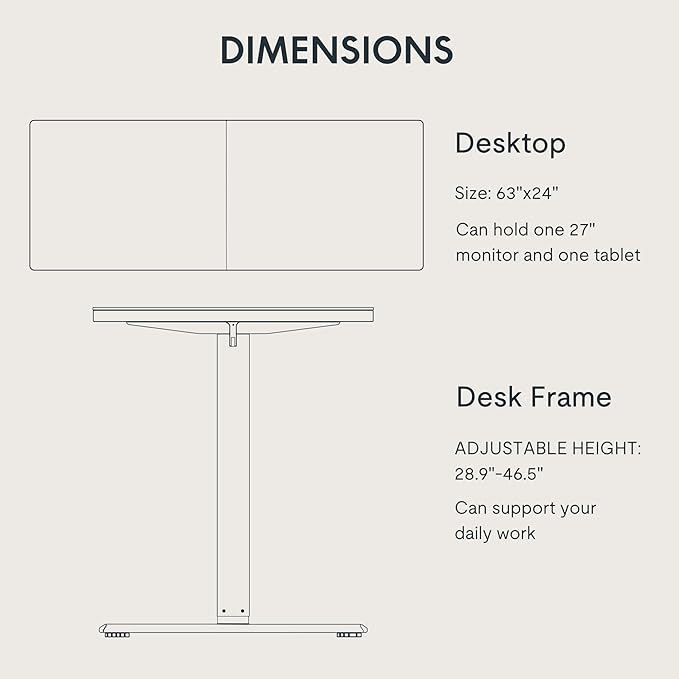 FLEXISPOT Standing Desk Electric Height Adjustable Desk with 63 x 24 Inches Splice Board, Ergonomic Memory Controller, Maple Top + White Frame