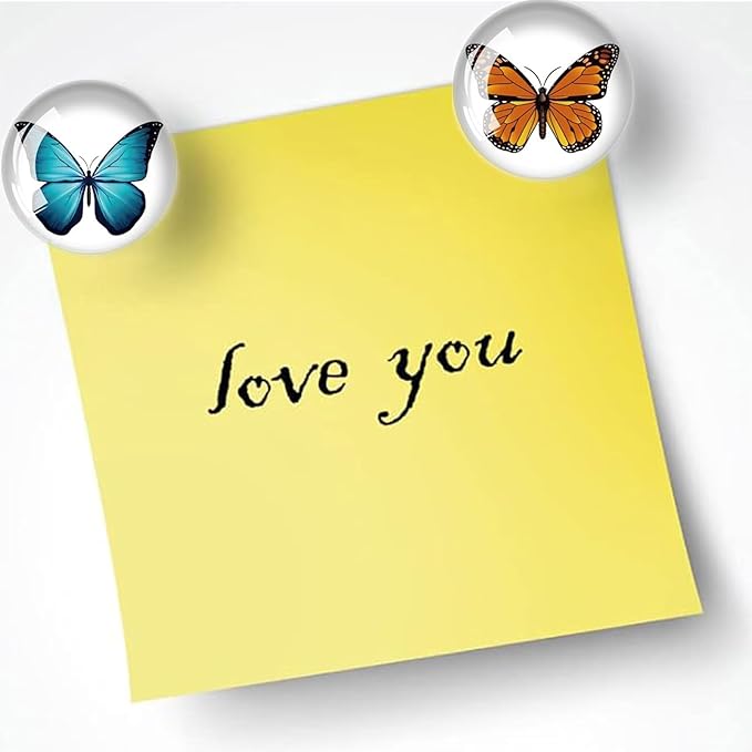 24Pcs Butterfly Push pins,Decorative Push Pins,Cute Push Pins,Thumb Tacks for Bulletin Board Office Organization or Home(24-Butterfly)