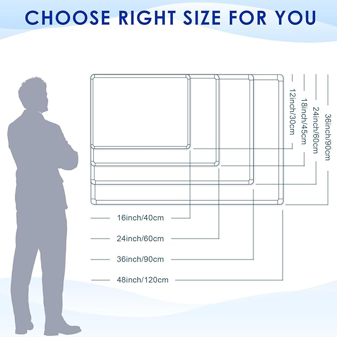 Hanging Fabric Board Message Memo Board Display Organization for Company Public Office,Blue Felt,24x18inches