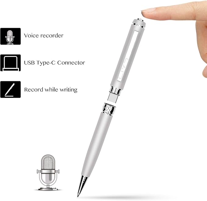 3 in1Luxury Rollerball Pen,USB-C,USB Flash Drive,with Pen Design, with Smooth Writing, Medium Point Black Ink,Portable Memory Stick, Compatible with Laptop,Smartphones (Silver, 64, GB)