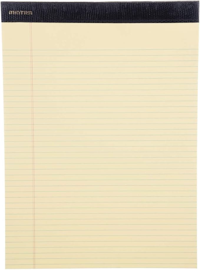 Mintra Office Legal Pads - ((PREMIUM CANARY 6pk, 8.5in x 11in, NARROW RULED))