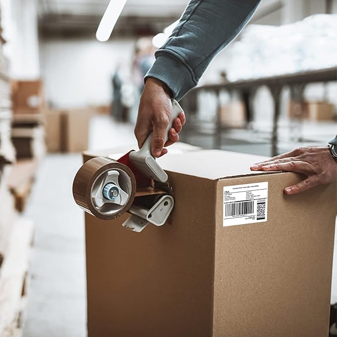 MFLABEL 3-1/3" x 4" Shipping Address Labels, FBA Labels, 6-UP Sticker Labels, White Shipping Labels, Easy to Peel, Address Labels for Laser/Ink Jet Printer, 6 Per Page (300 Labels, 50 Sheets)