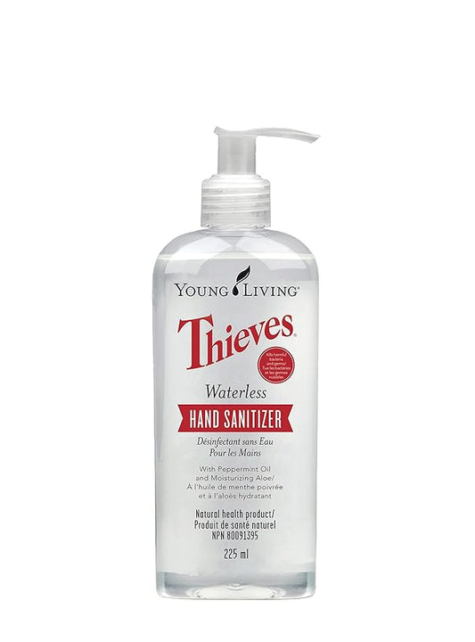 Young Living Thieves Hand Sanitizer – Essential Oil-Infused, Plant-Based, Quick-Drying, 7.6 fl oz