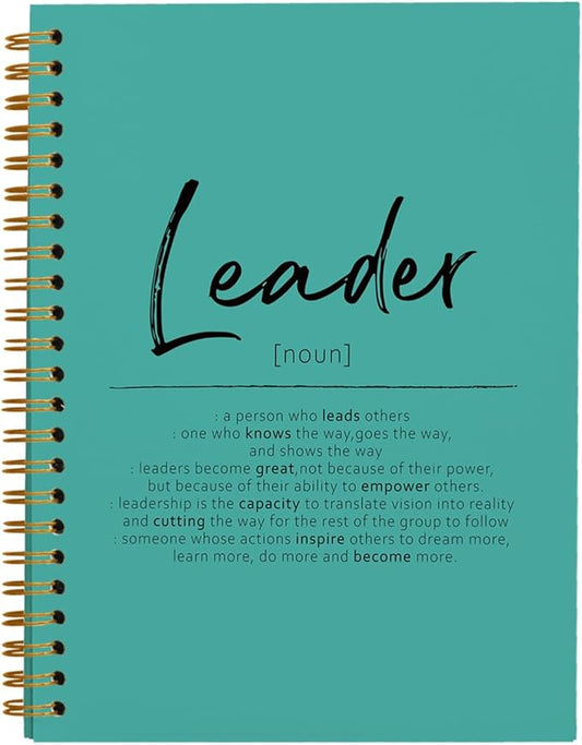 OXW Green Meeting Notebooks for Work, Leadership Gifts Office Work Notebook Journal for Writing Note Taking, Thank You Appreciation Gifts for Women Men Leader Mentor Boss Manager Principal, 5.5"x8.3"