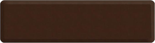 GelPro Anti Fatigue Nonslip Mat: Hard Floor Utility Mats for Garage, Patio and Kitchen - 20" x 72" x .5" - Leather Grain Truffle