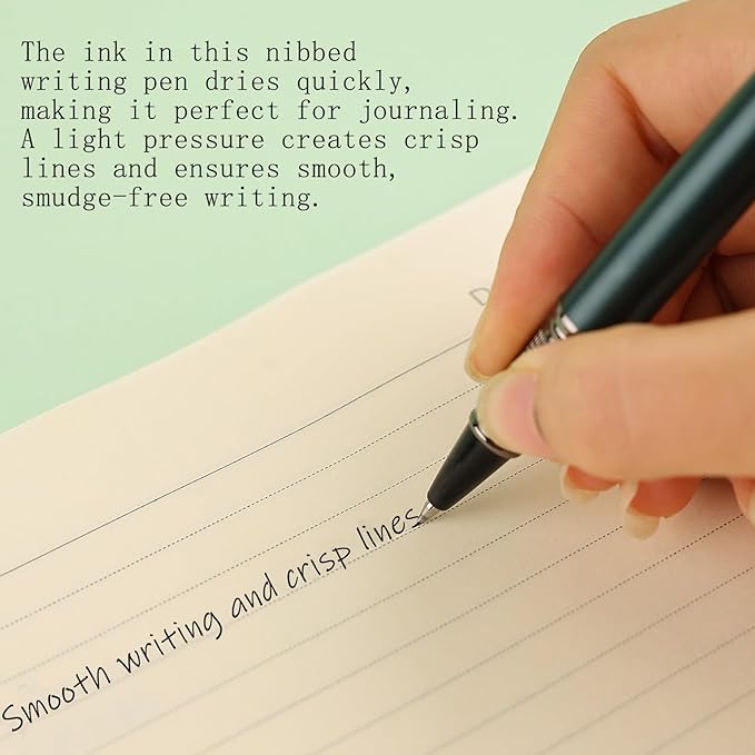 Liquid Ink Rollerball Pen - Luxury Metal Pen with Smooth Writing, Stylish Design, Effortless Writing, Fancy Gift Case for Men & Women, Includes 2 Refills - Pear Red