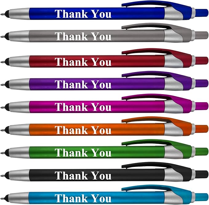 Personalized with Your Custom Logo or Text Pens-Pack of 300- for Marketing, Parties, and Events, 2 in 1 Capacitive Stylus & Ballpoint Pen Compatible with Touchscreen Devices, Black Ink, Teal Pens