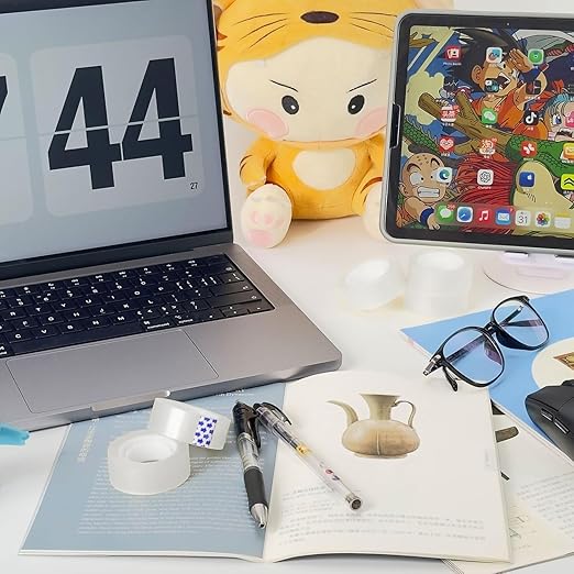 Clear Tape, 6 Rolls Transparent Tape Refills, Easy Tear Stationery Gift Tape for School & Office, High Viscosity, Odorless, 1 Inch Core, 3/4 x 1000 inches