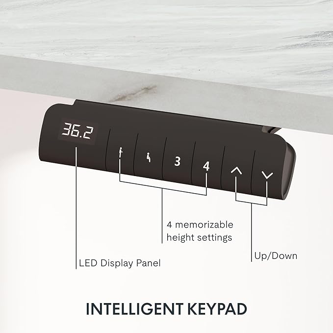 FLEXISPOT E6 Essential 3 Stages Dual Motor Electric Standing Desk 55x28 Inch Whole-Piece Board Height Adjustable Electric Sit Stand Desk(White Frame + Grey Wood Grain Desktop, 2 Packages)