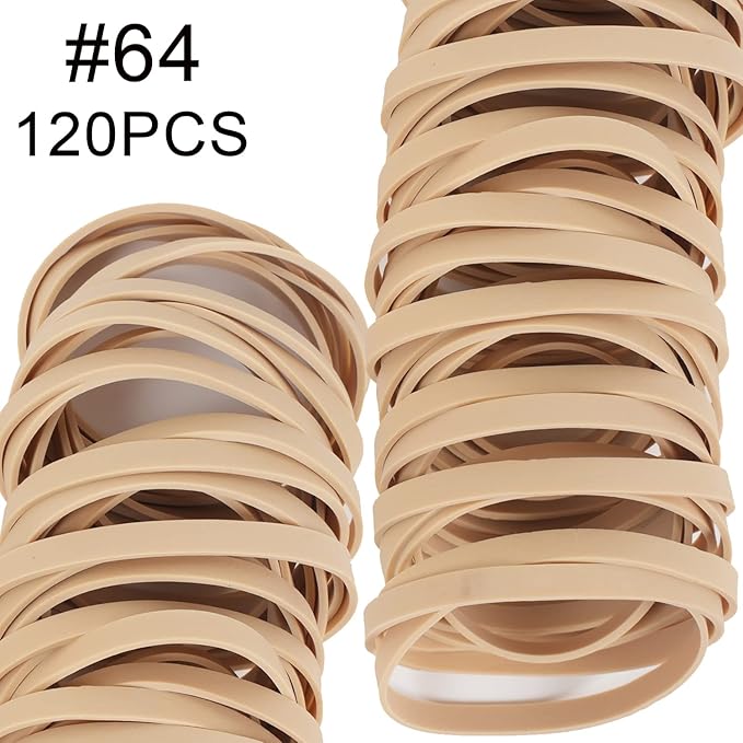 Rubber Bands Size #64 Elastic Band About 0.55 lb 120 Rubber Bands for Office Supply File Folders Litter Box